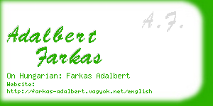 adalbert farkas business card
